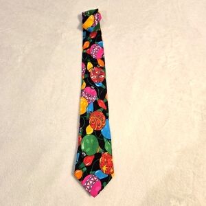 Addiction Silk Tie Men's Christmas Ornament and Old School Lights